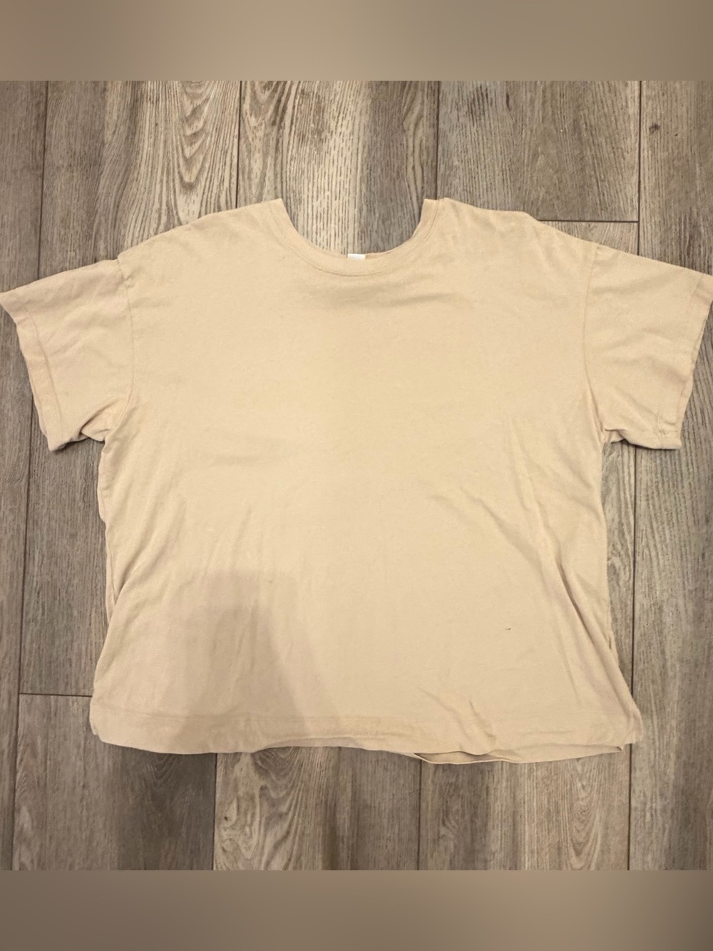 Women’s Relaxed Crew Neck T-Shirt - Cream